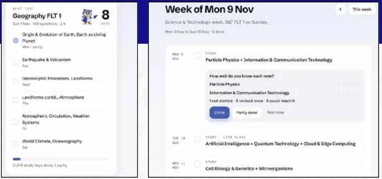 MAD-X day-wise planner and consistency tracker