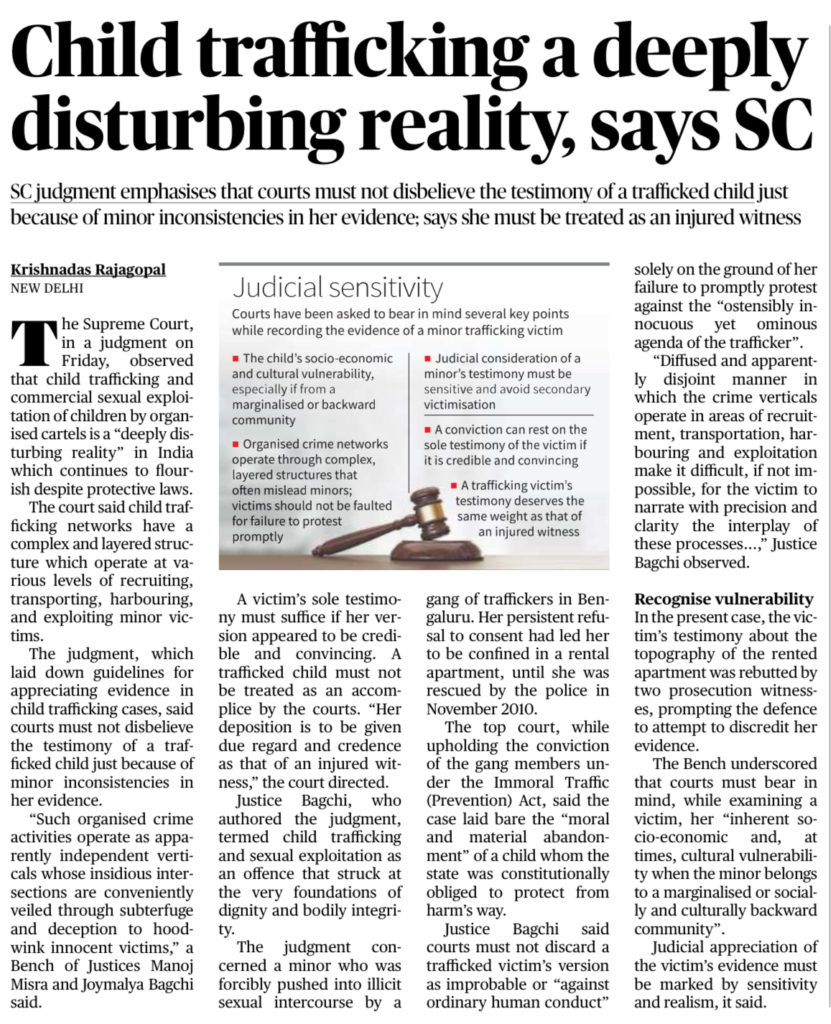 child trafficking testimony