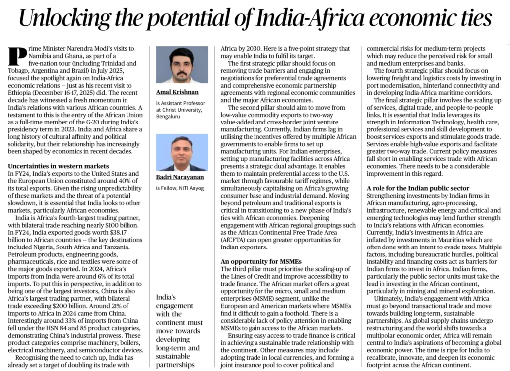 India Africa economic ties