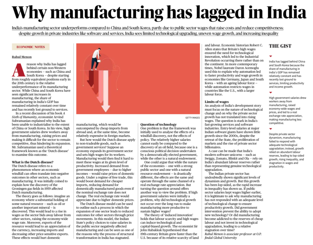 manufacturing in India