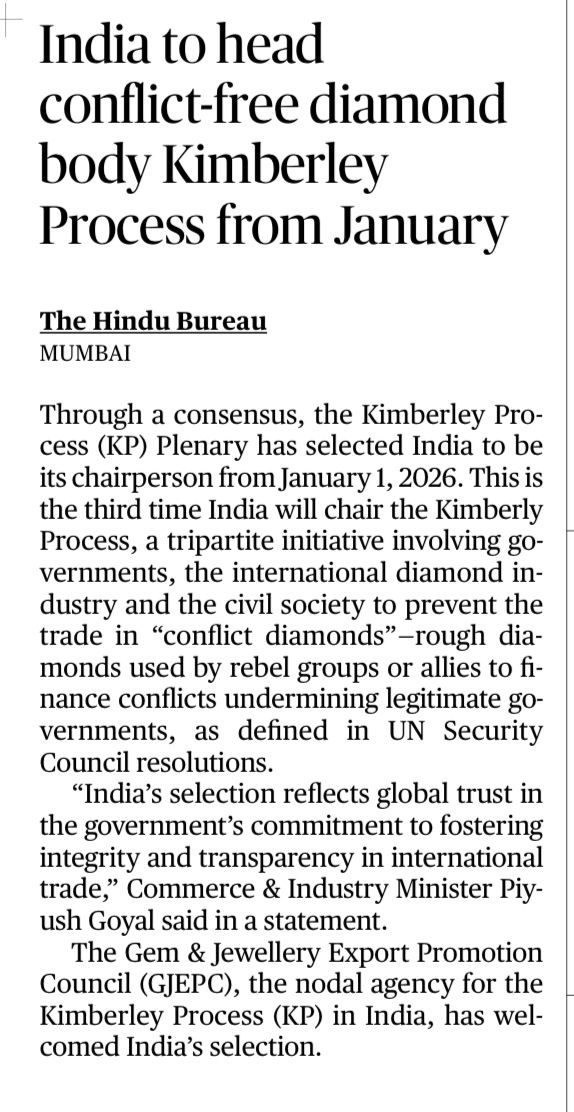 Kimberley Process chairmanship