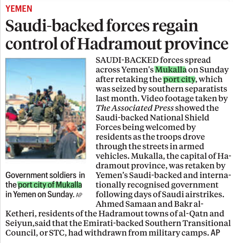 Yemen Saudi STC tensions