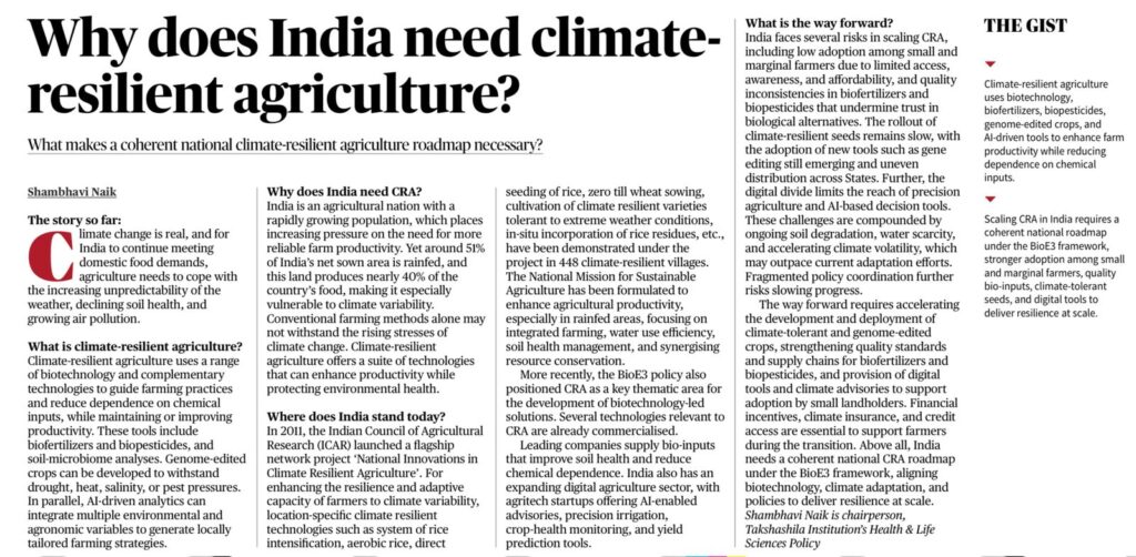 Climate-Resilient Agriculture in India
