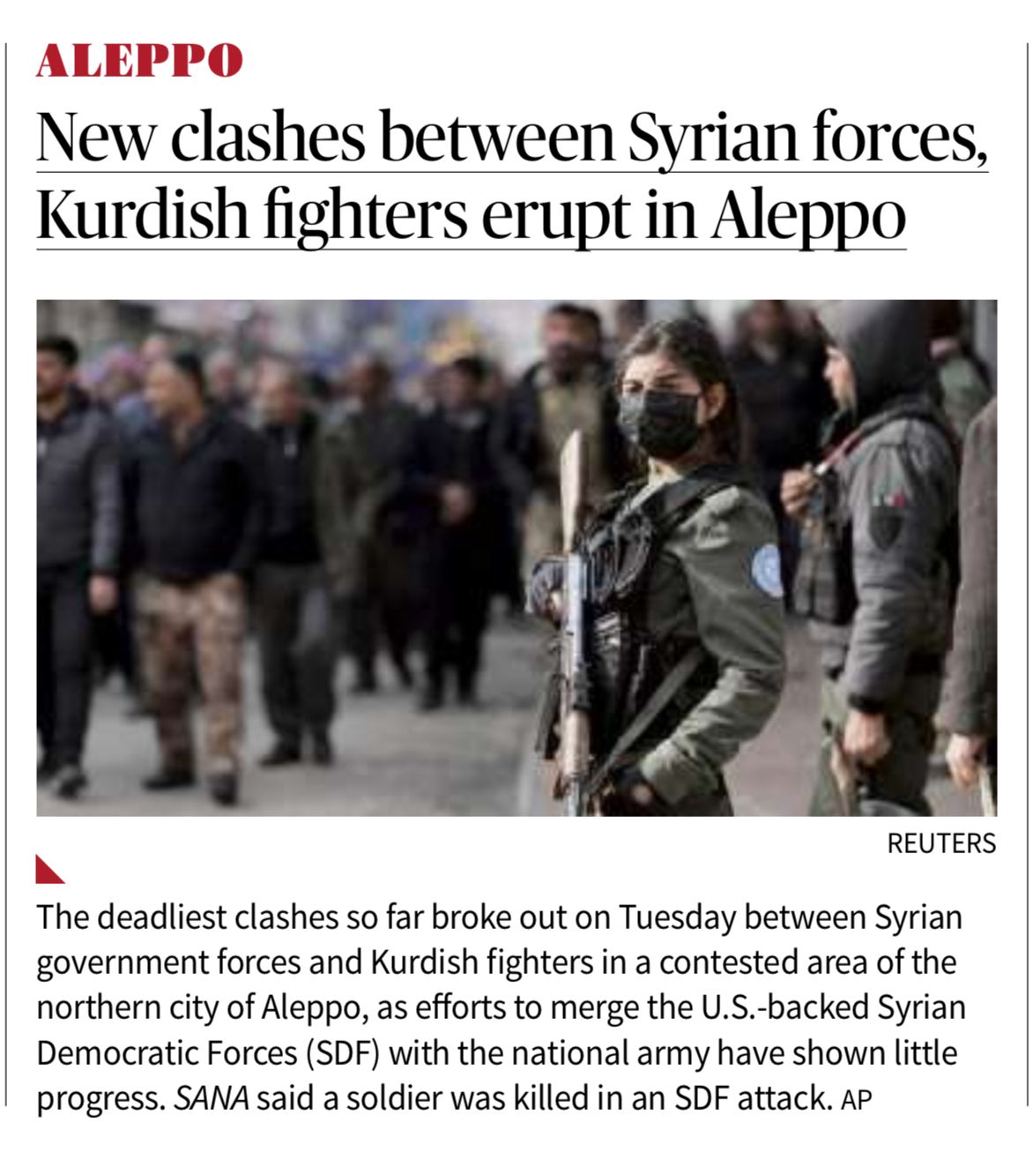 Syrian Kurdish conflict