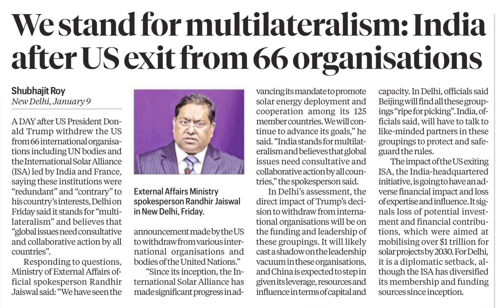 International Solar Alliance