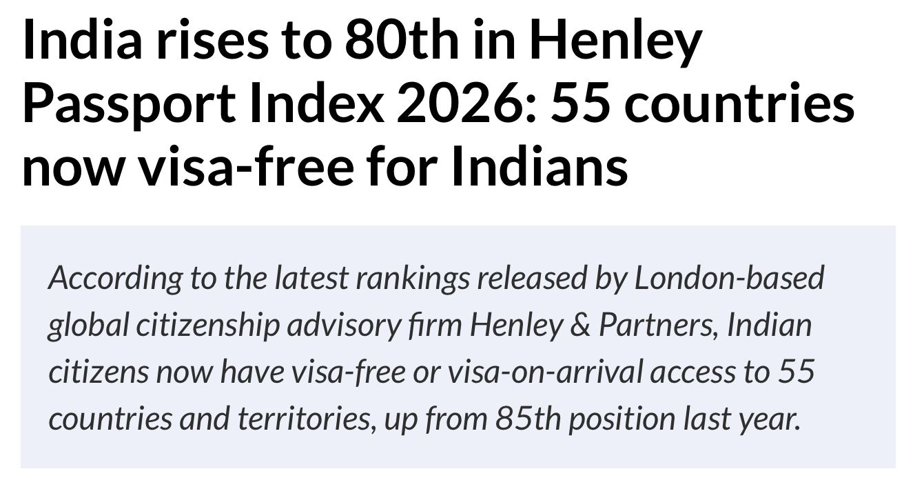 Henley Passport Index 2026