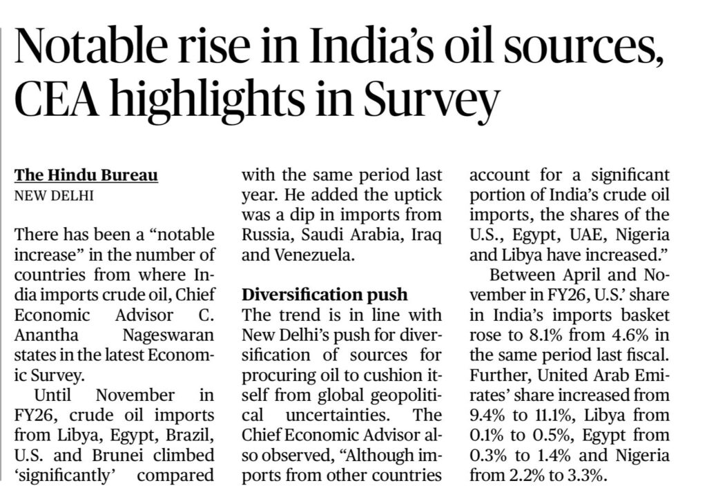 Oil Import Diversification