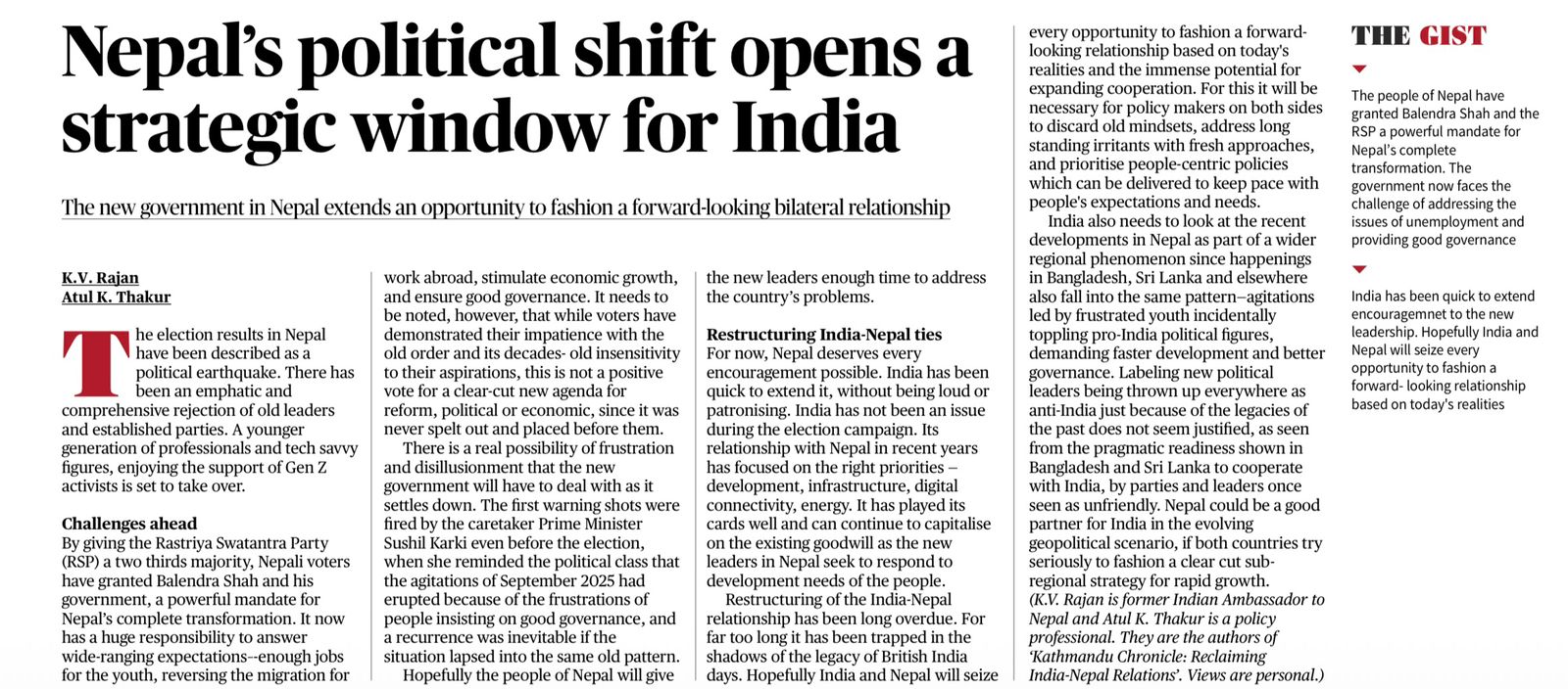 India Nepal Relations