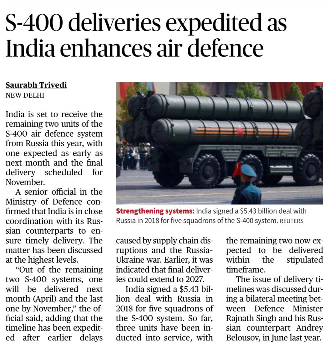 S-400 missile system India
