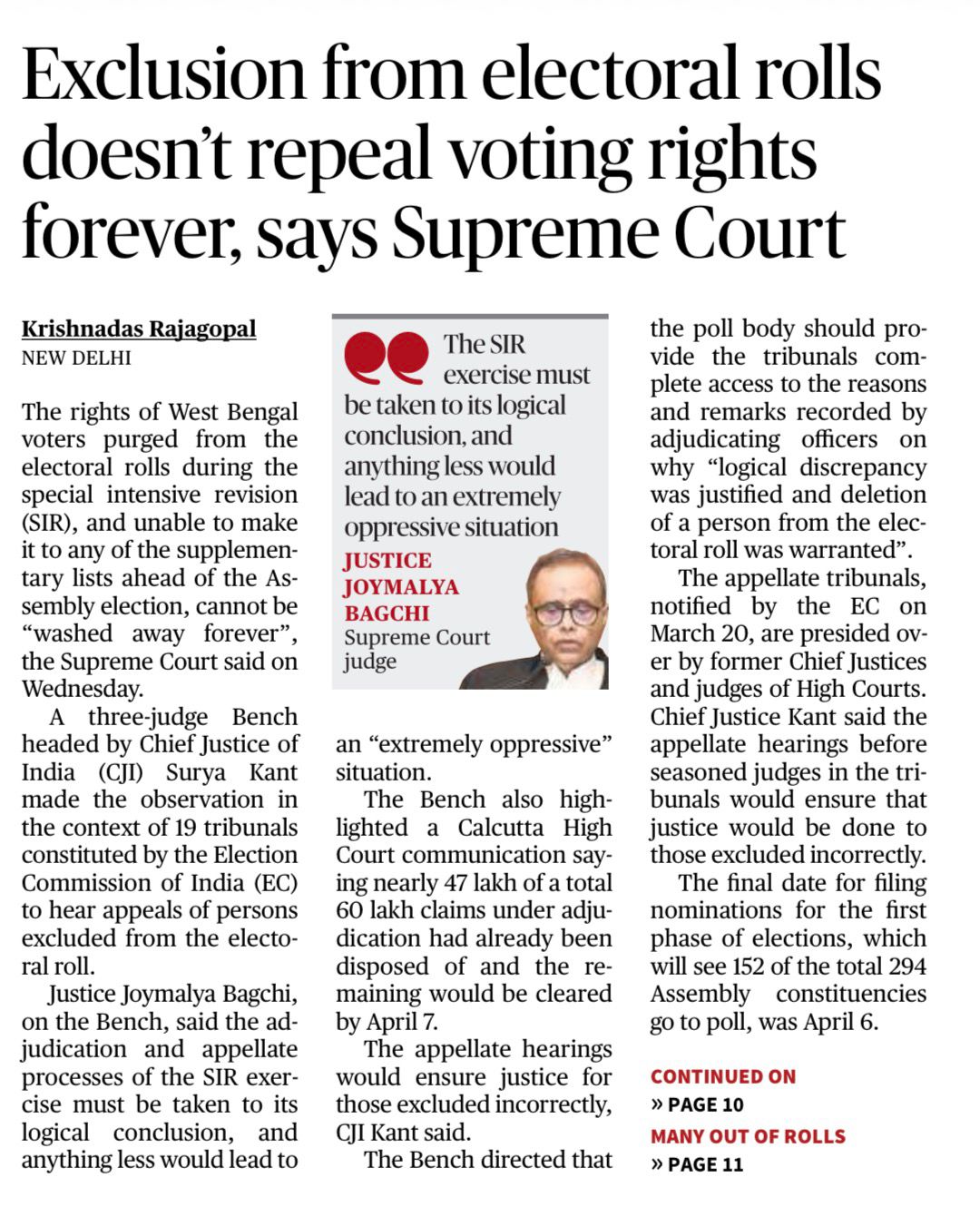 Voting Rights and Electoral Rolls