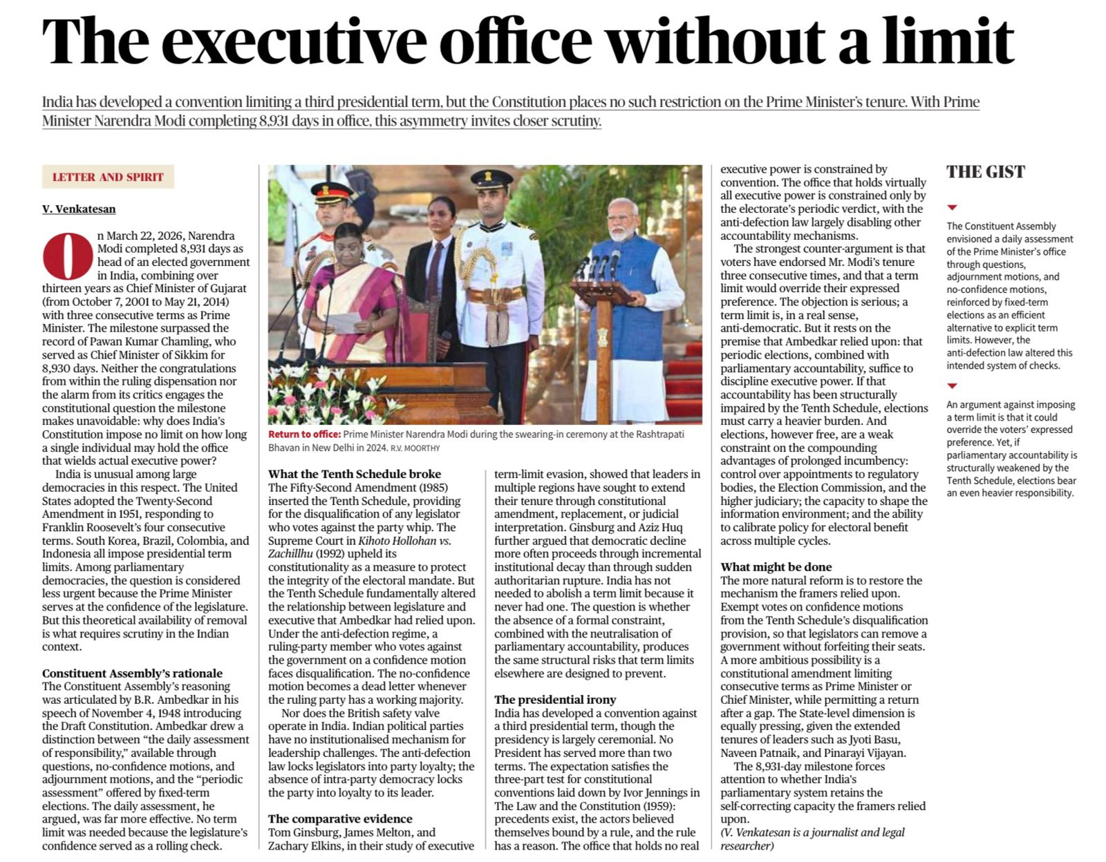 Prime Minister tenure in India