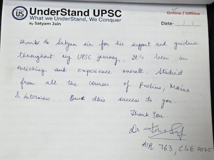 Dr. Akshay Gupta  AIR 763, UPSC CSE 2025