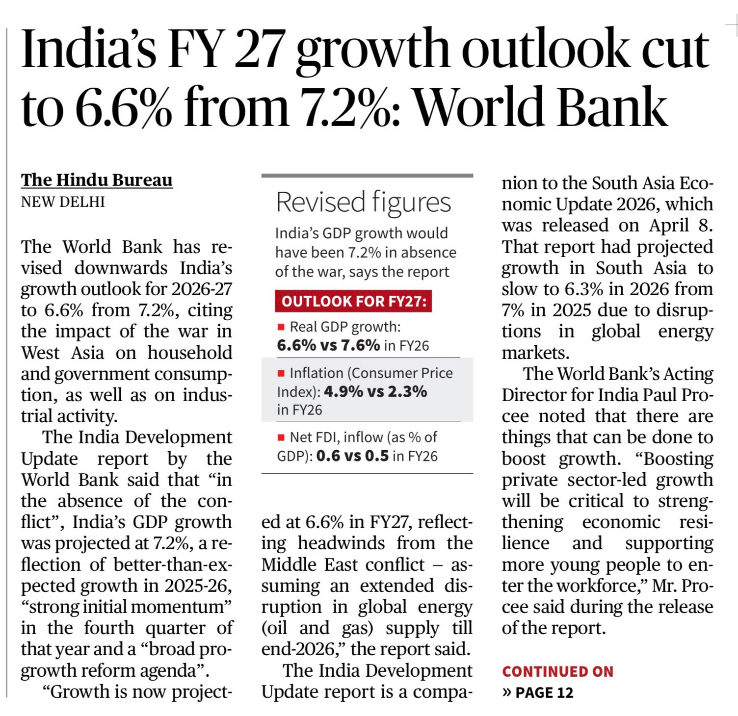 India GDP growth forecast