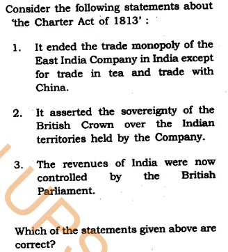 UPSC GS1 Question Paper 2019