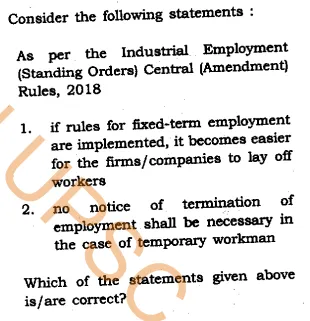 UPSC GS1 Question Paper 2019