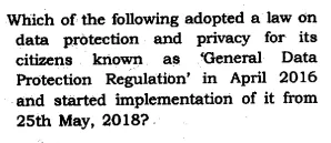 UPSC GS1 Question Paper 2019