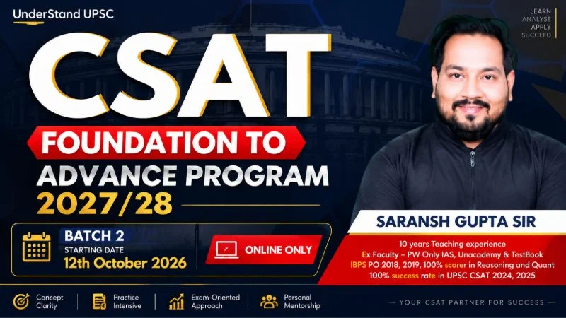 CSAT Foundation to Advance Program 2027 Batch 2 Online