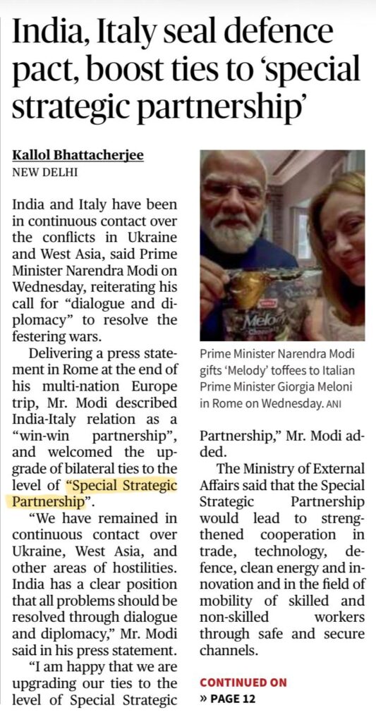 India-Italy Relations