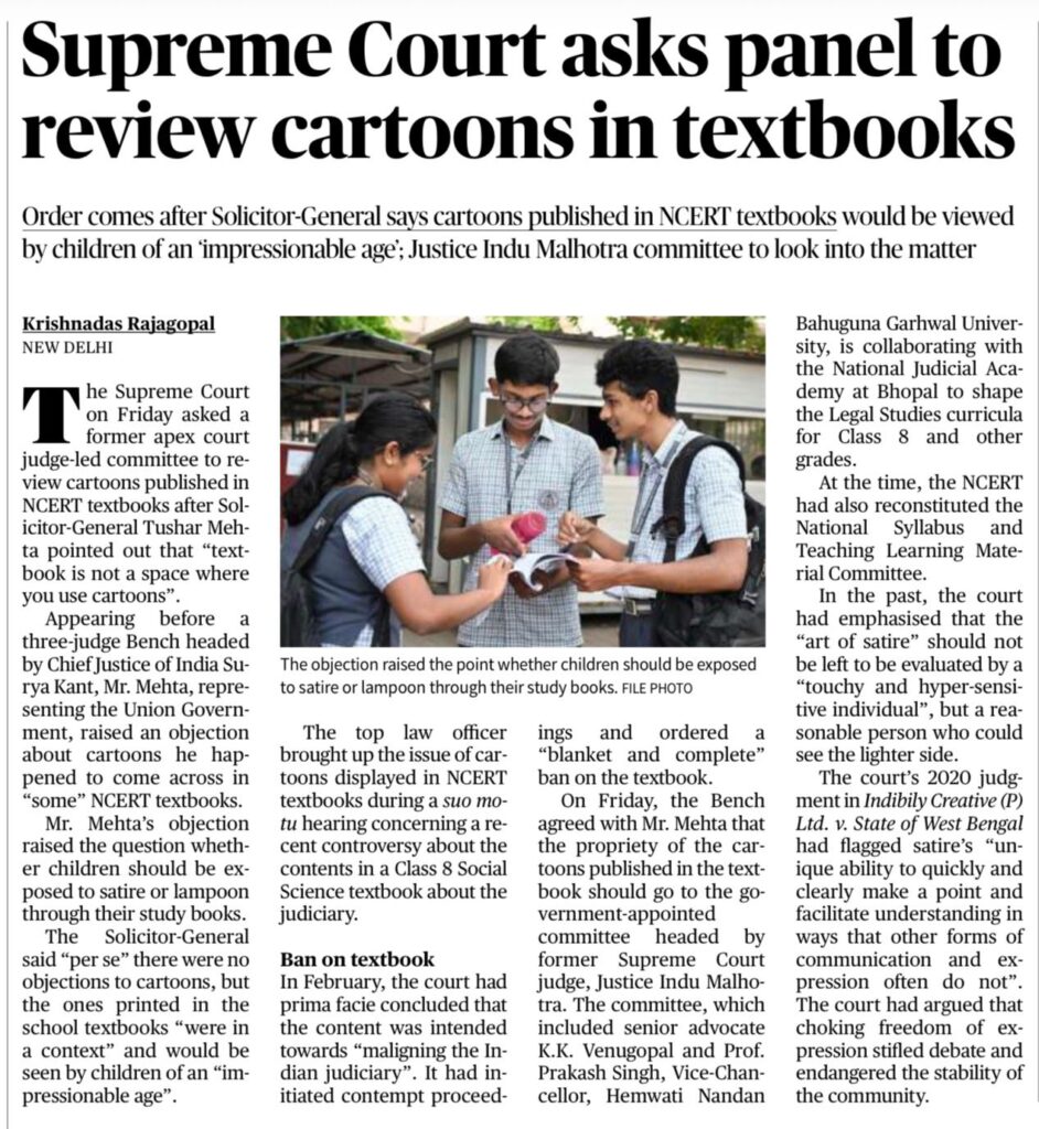 NCERT Textbook Cartoon Controversy