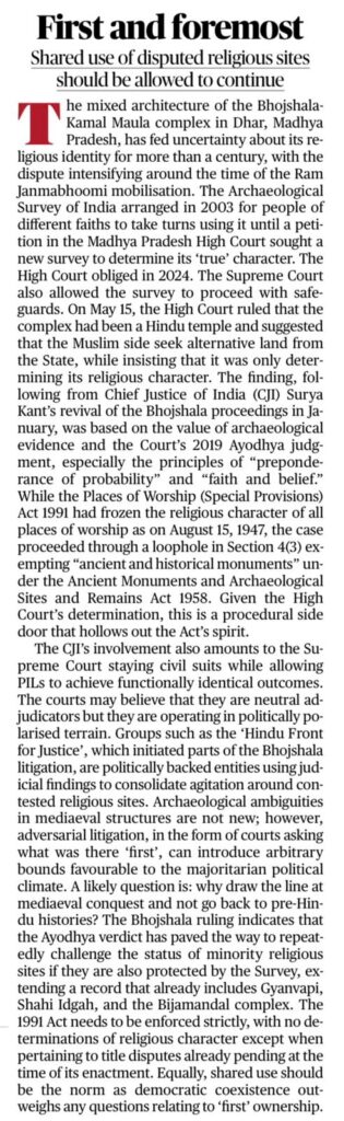 Places of Worship Act 1991