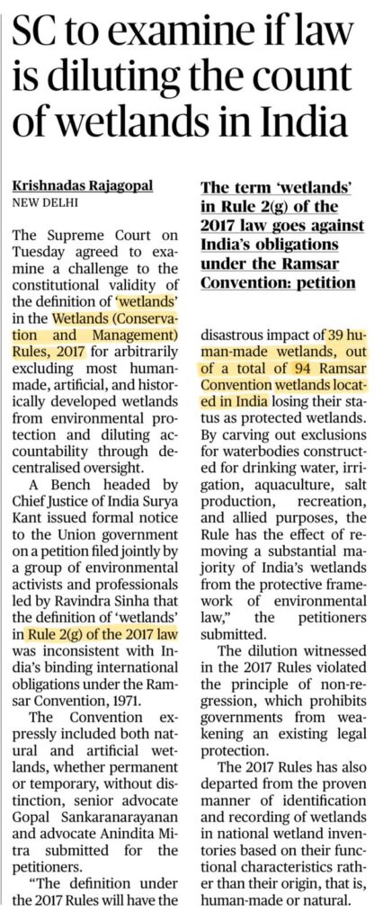 Wetlands Rules 2017