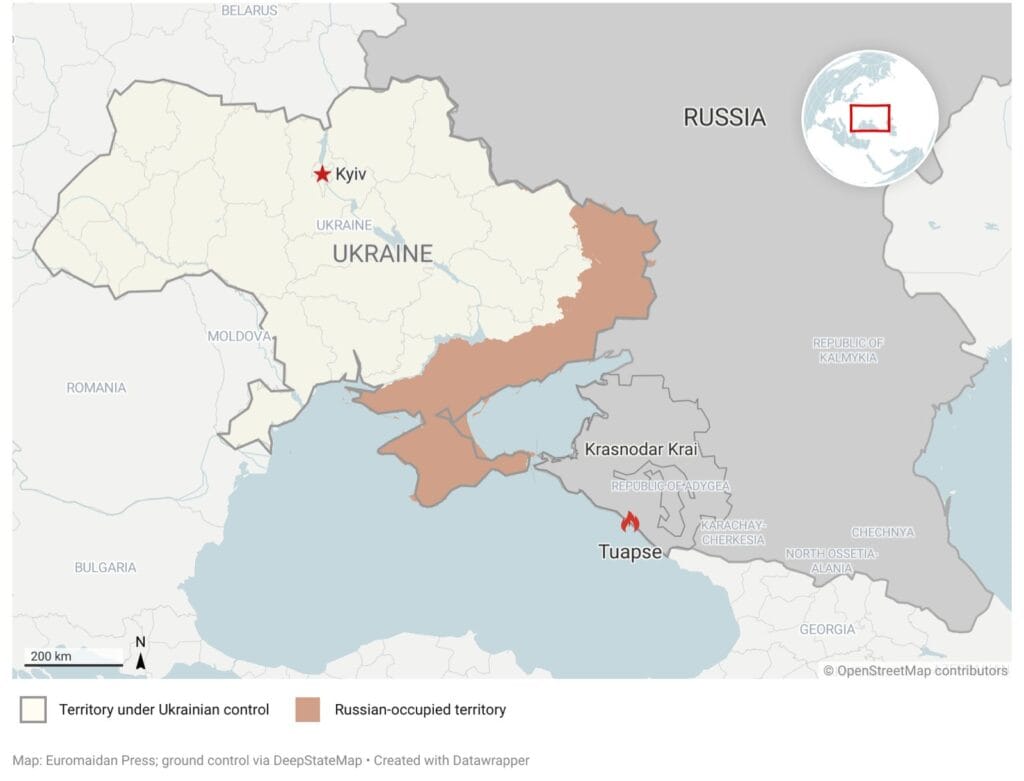 Tuapse oil terminal strike