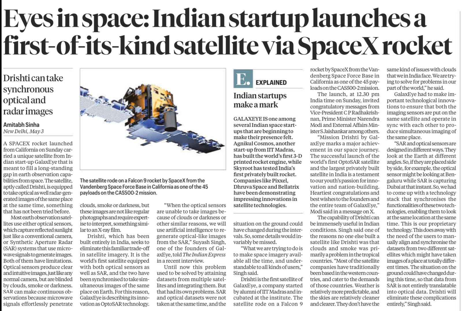 Drishti satellite