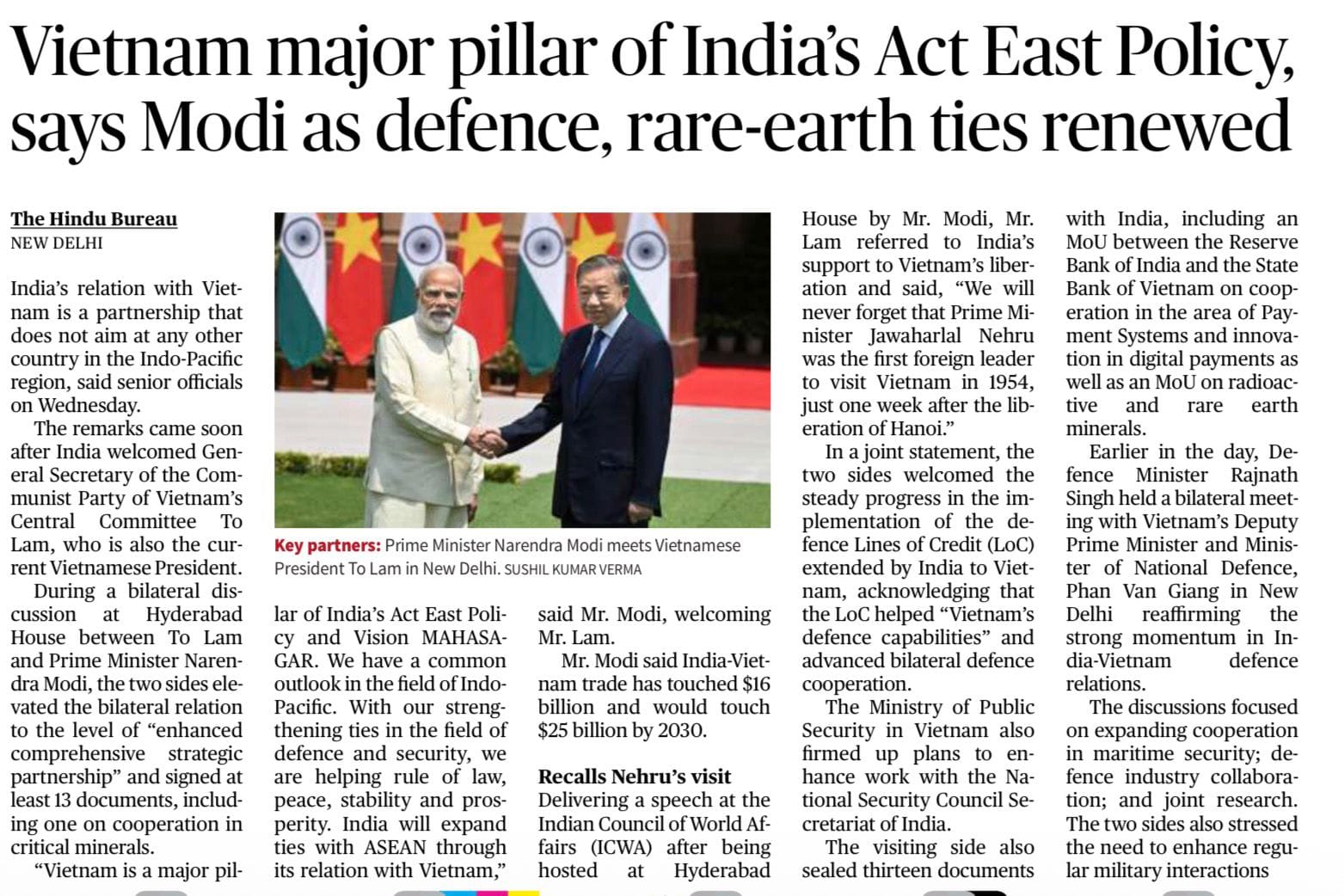India Vietnam Strategic Partnership