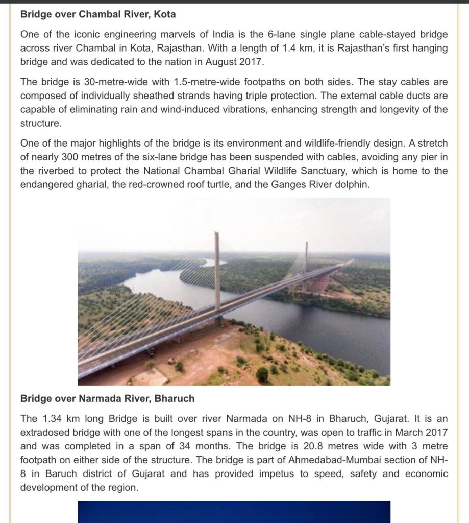 Important Bridges in India