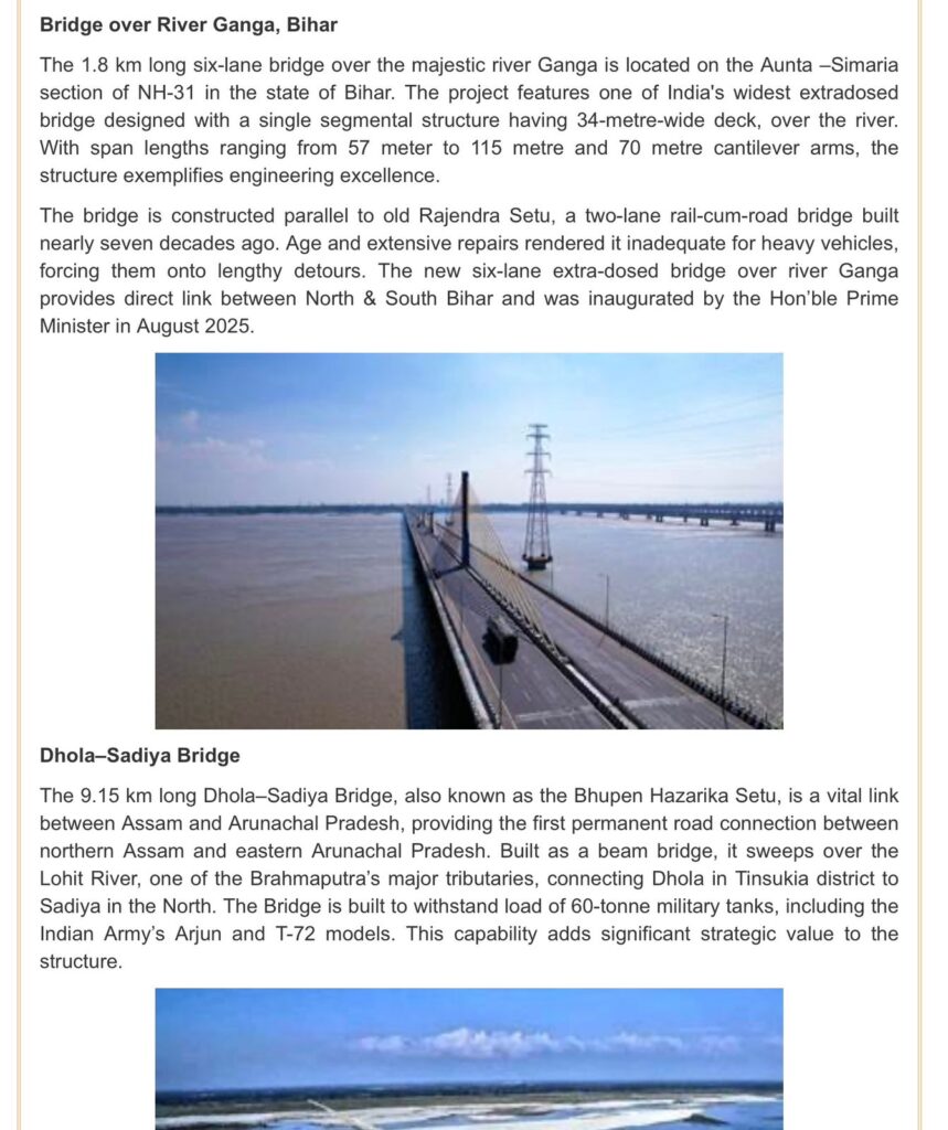 Important Bridges in India