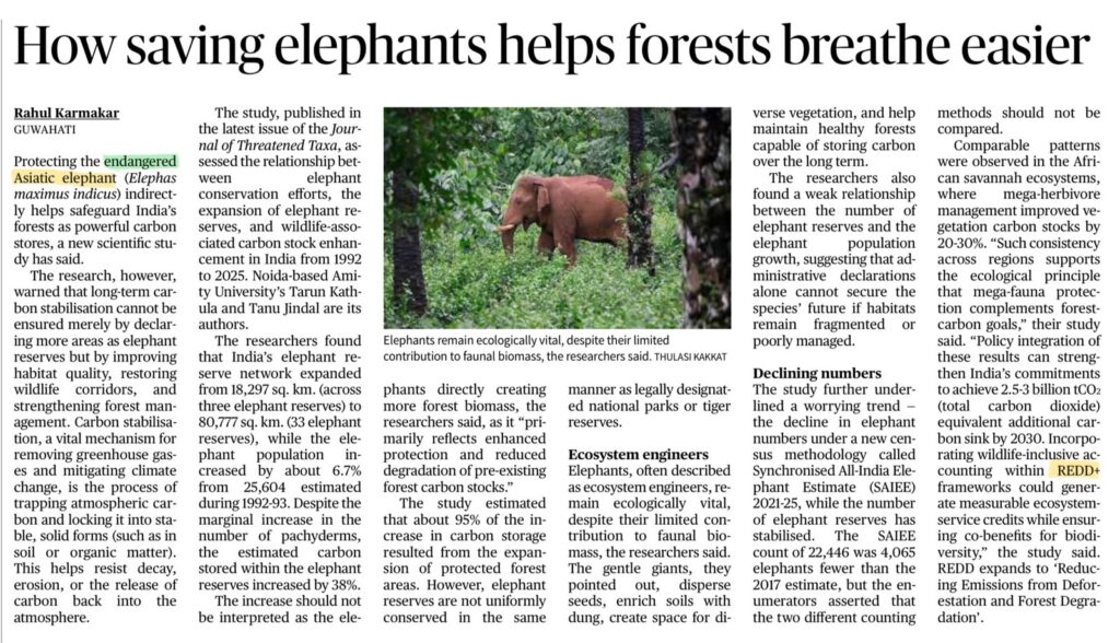 Asiatic Elephant Conservation