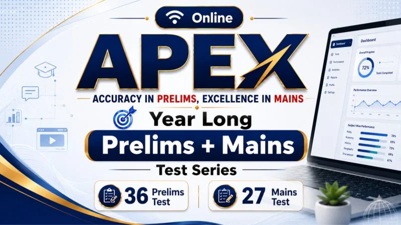APEX - Integrated Prelims & Mains Test Series (ONLINE)