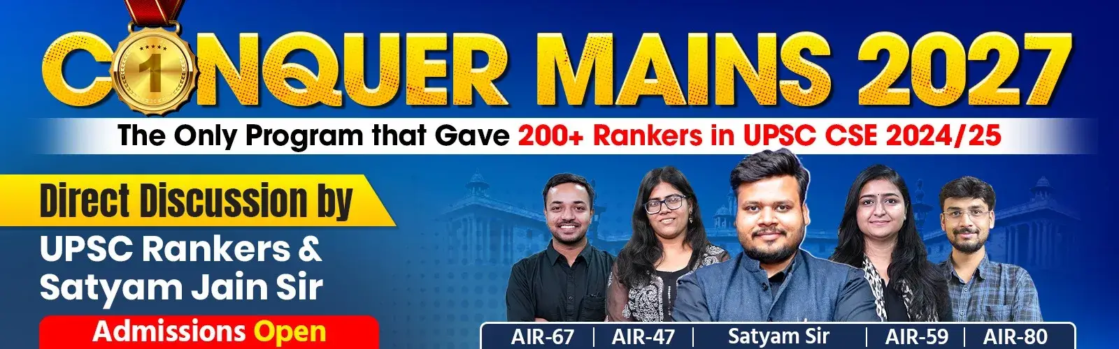 CONQUER Mains 2027 banner