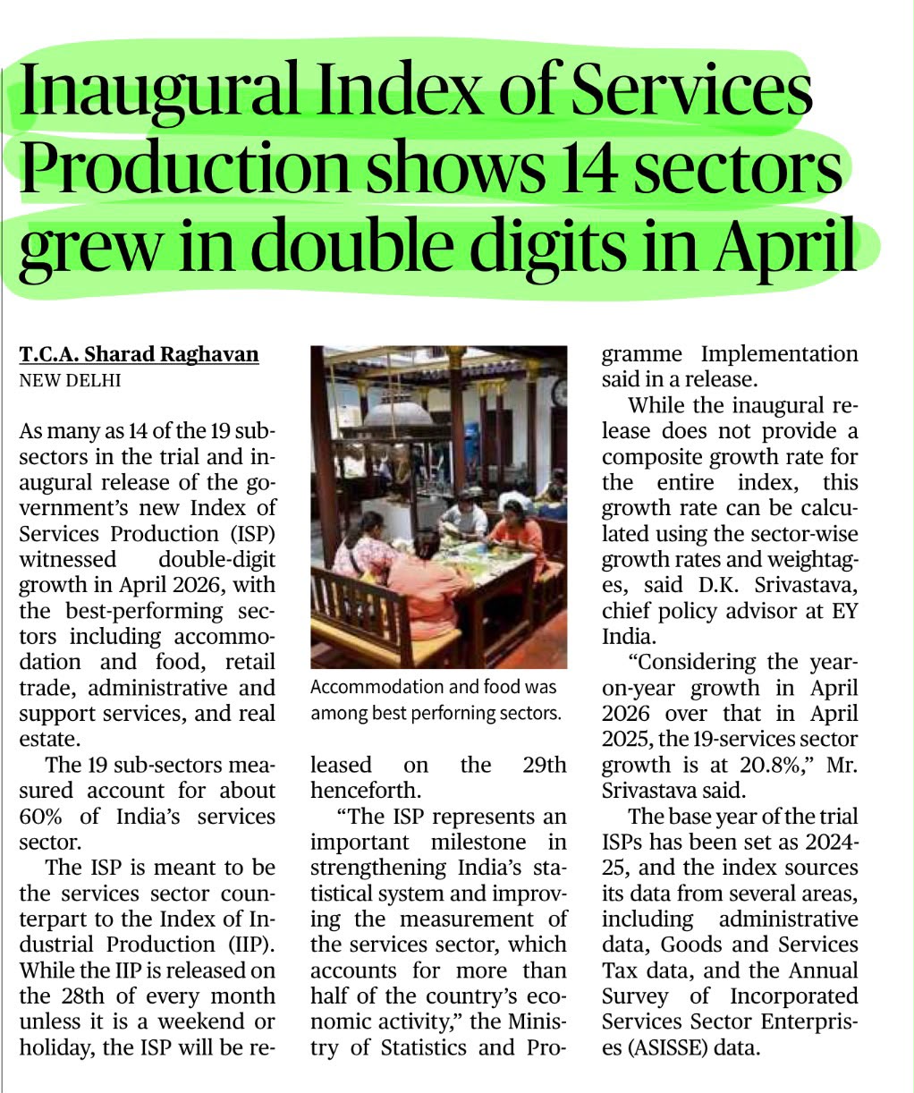 Index of Services Production April 2026