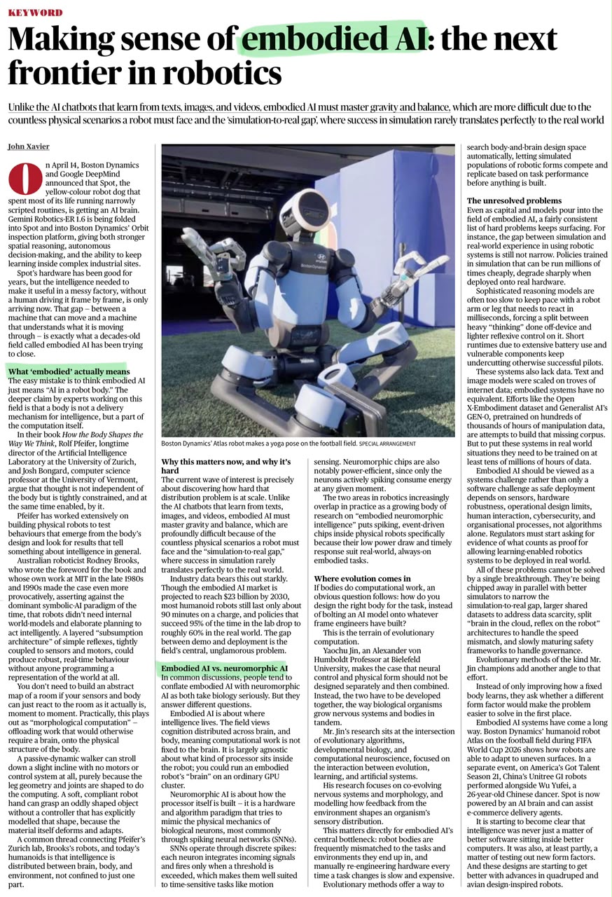 Embodied AI in Robotics