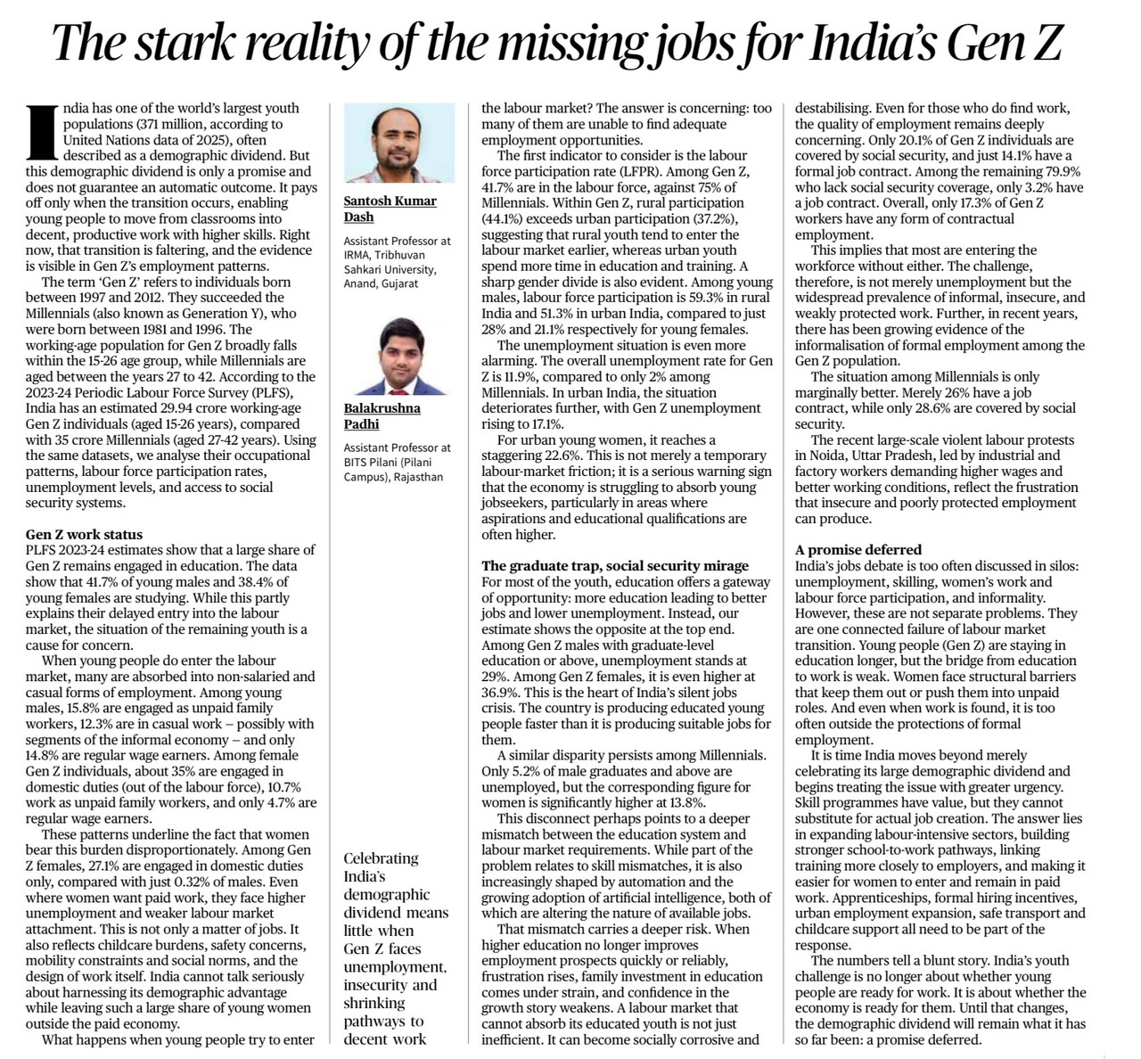 Gen Z Employment Challenges India