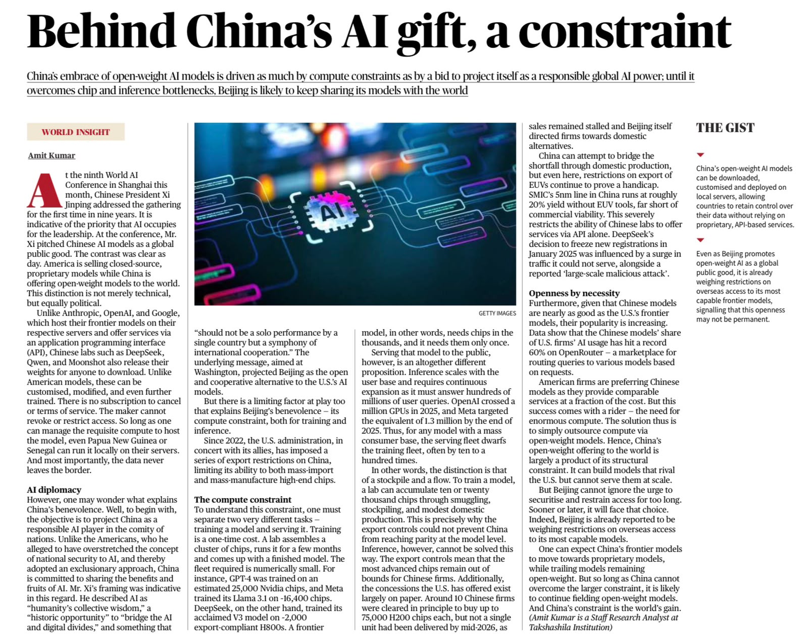 China Open-Weight AI Models