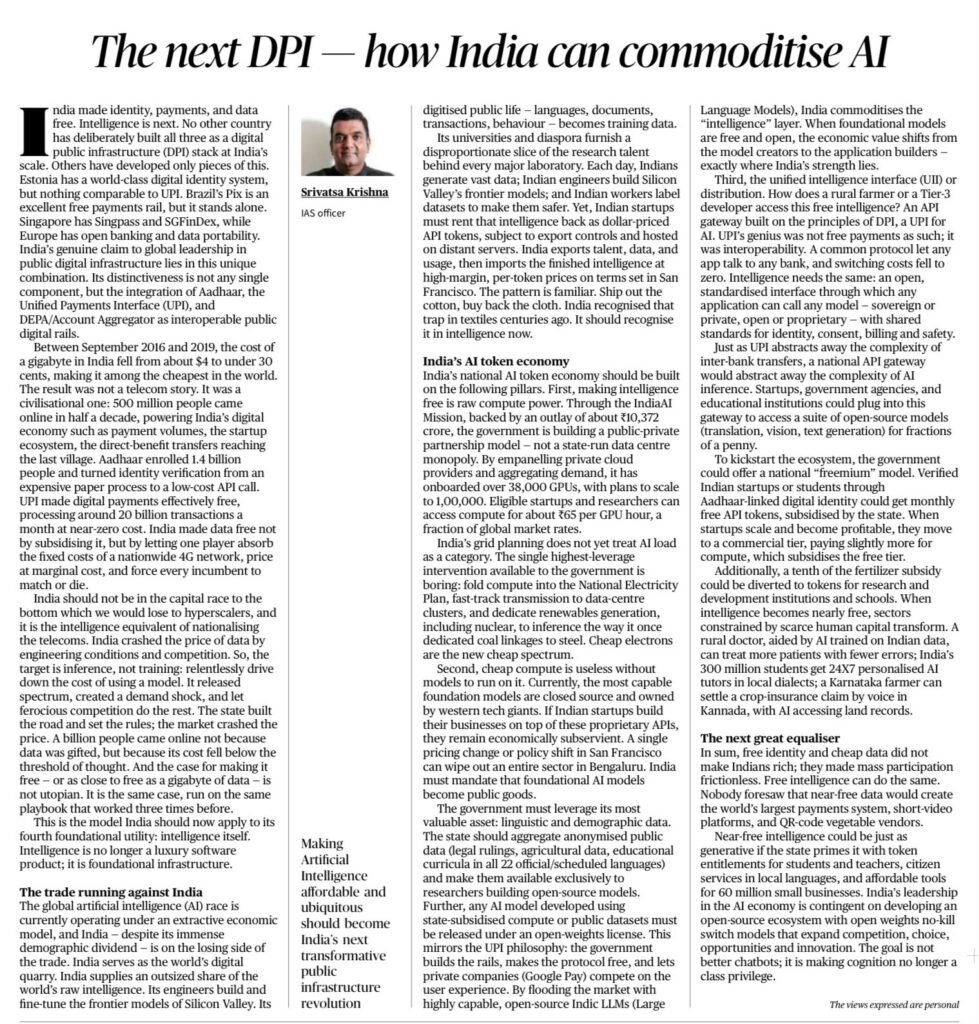India AI Digital Public Infrastructure