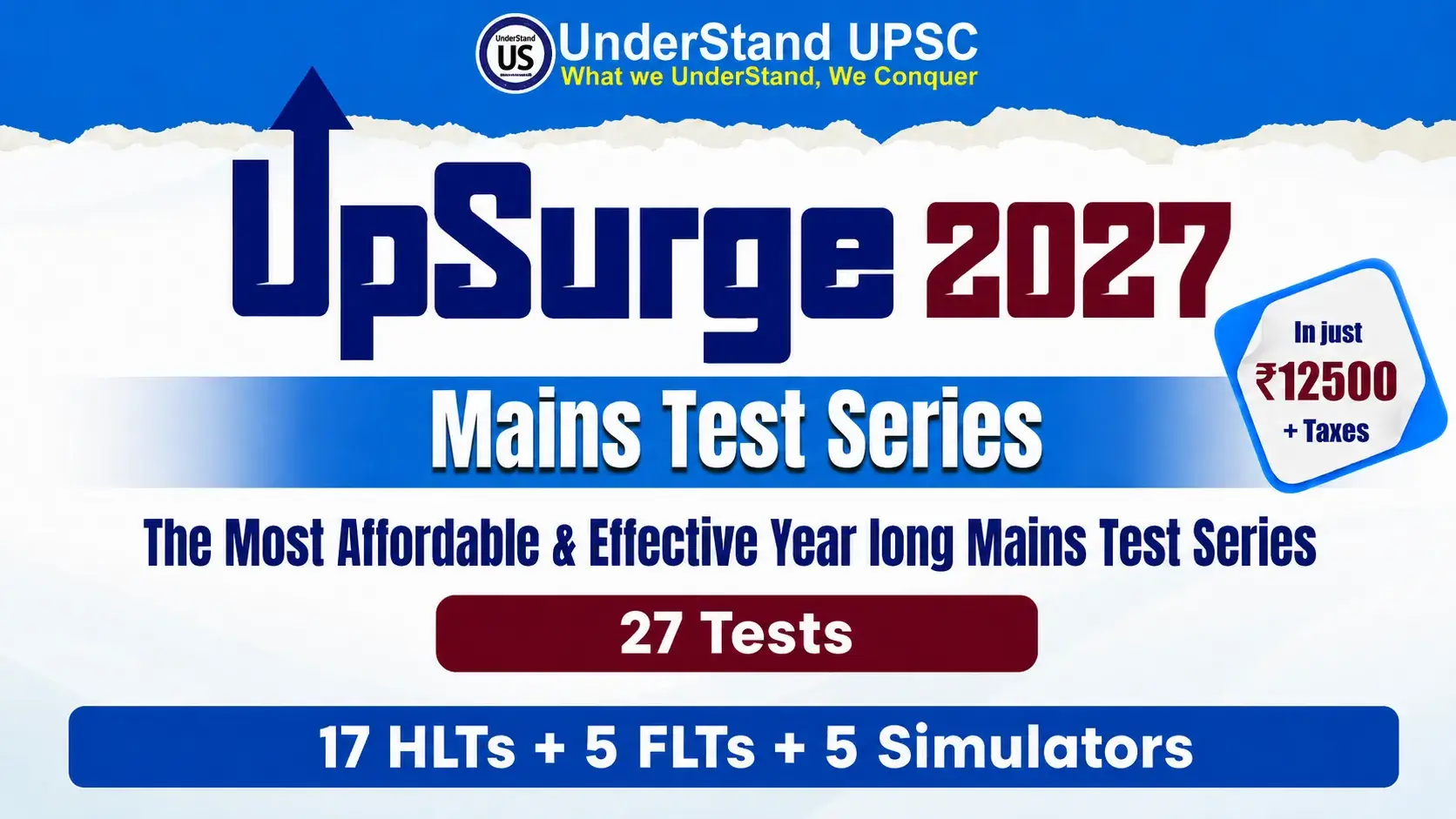 UpSurge Mains Test Series 2027