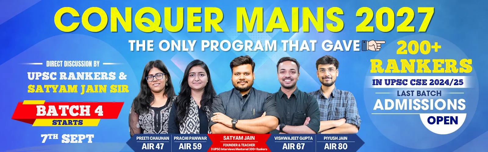 Conquer Mains Batch 4