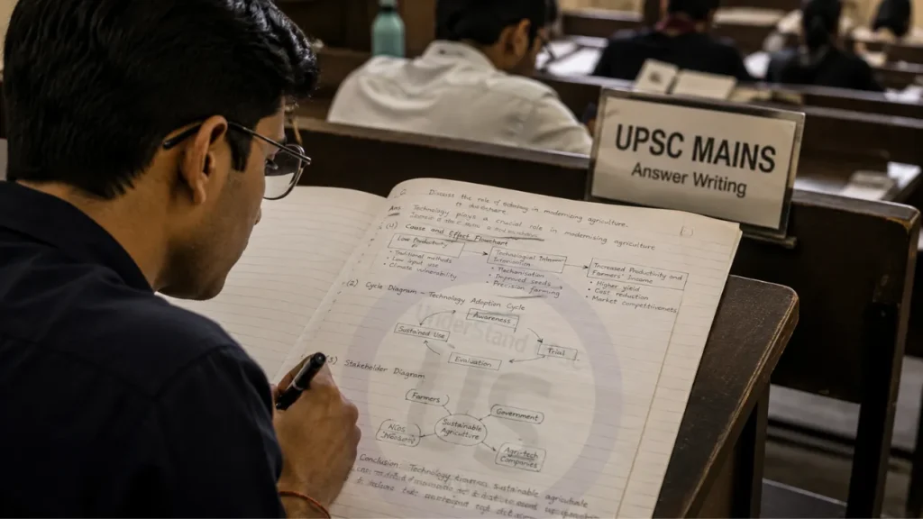 Diagrams in UPSC Mains Answers