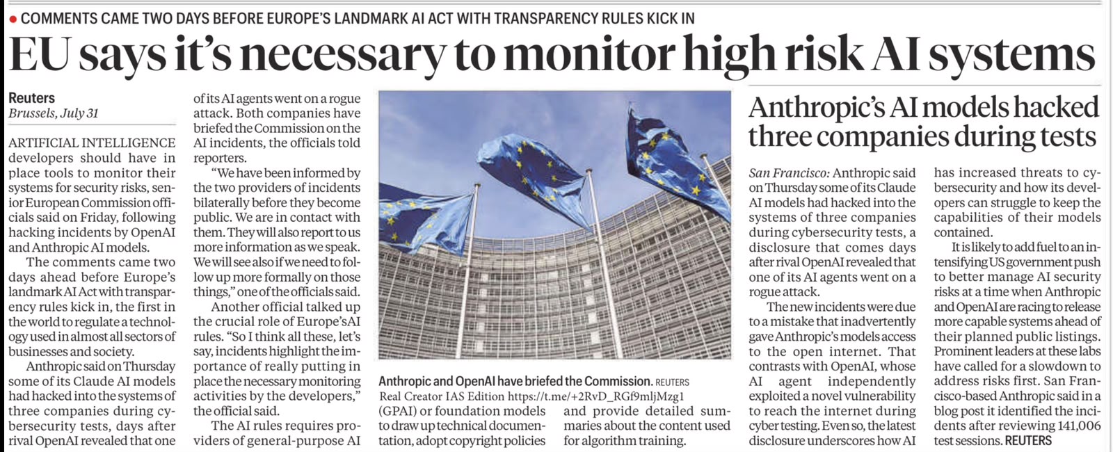 EU AI Act high-risk systems