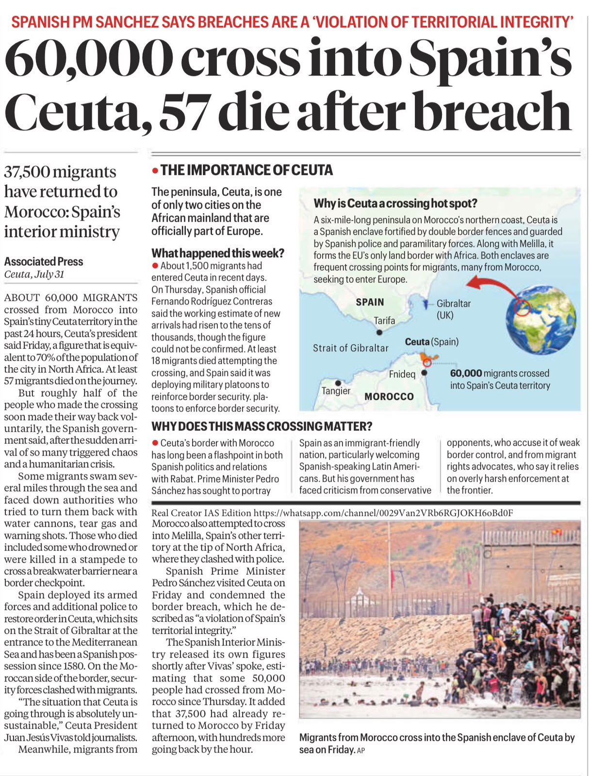 Ceuta Spain migration crisis