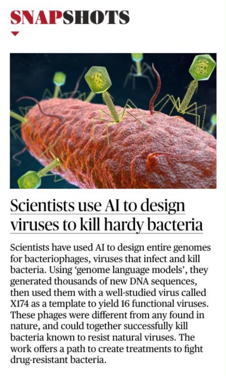 AI designed bacteriophages resistant bacteria