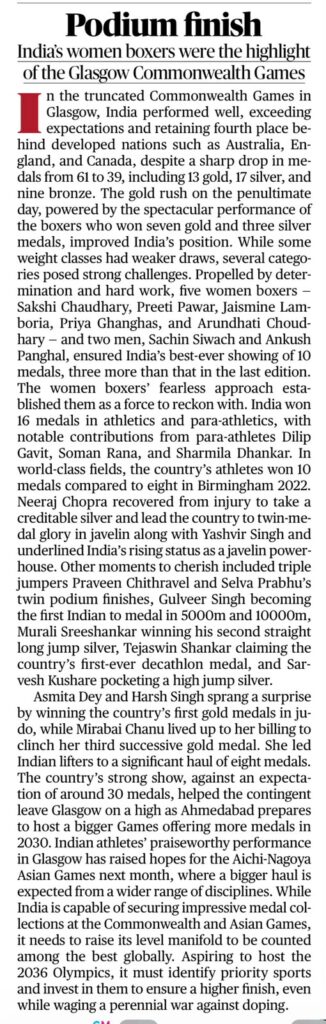 India Commonwealth Games 2026 performance