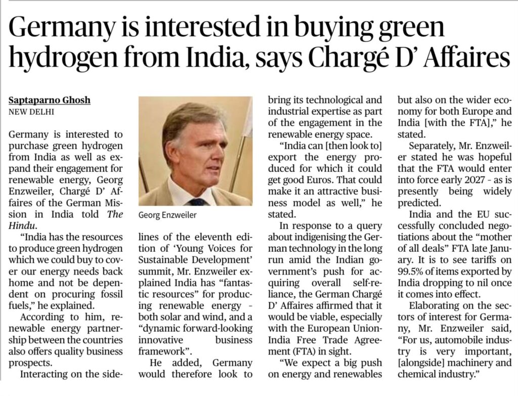 Germany Green Hydrogen India