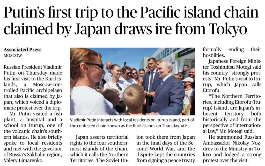 Kuril Islands dispute