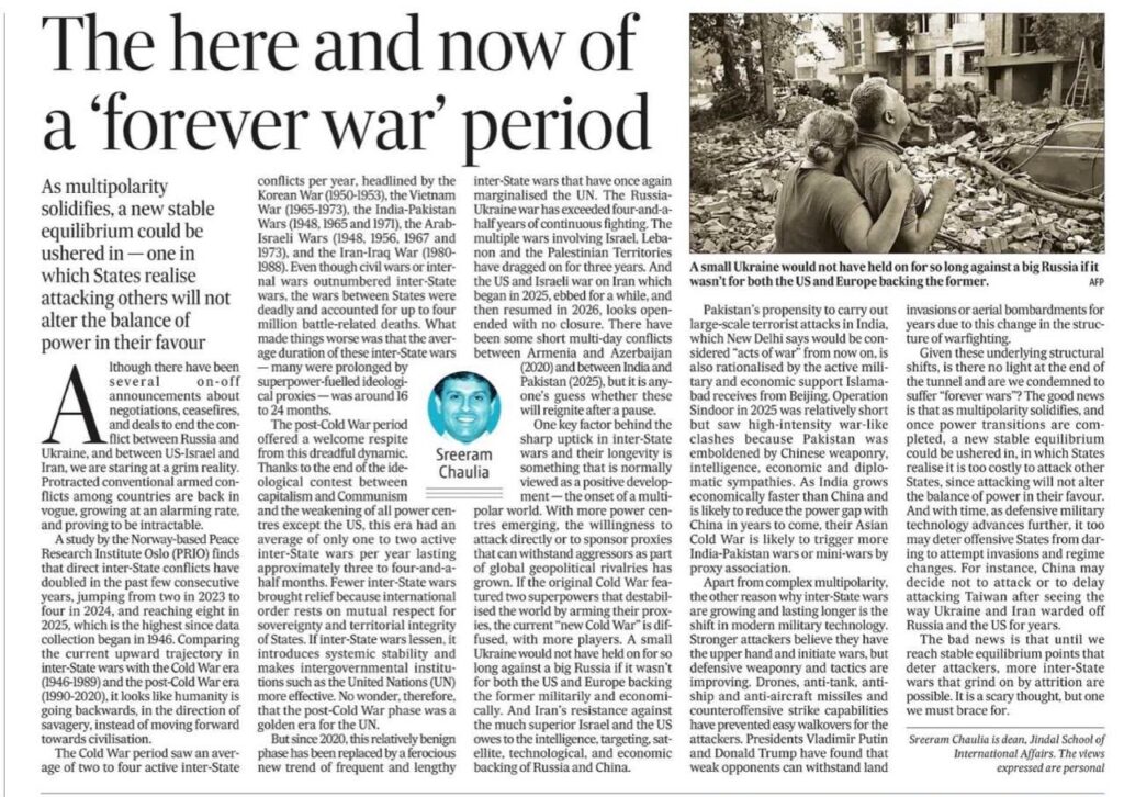 Multipolar World and Forever Wars