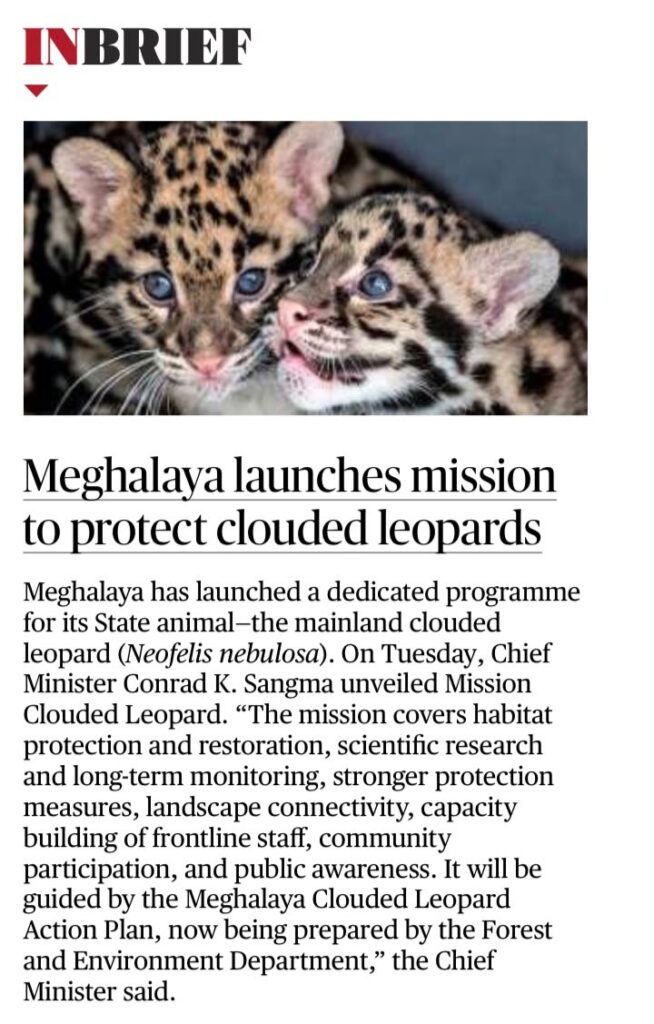 Mission Clouded Leopard Meghalaya