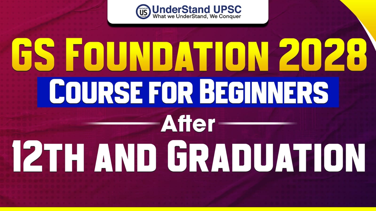 GS Foundation 2028 Course for Beginners